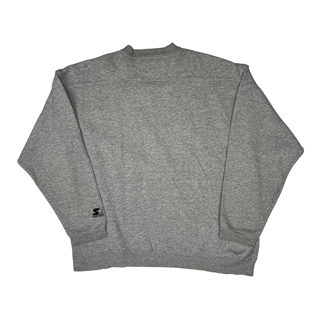 Ucla Starter College Sweatshirt - XL Grey Cotton - Image 2