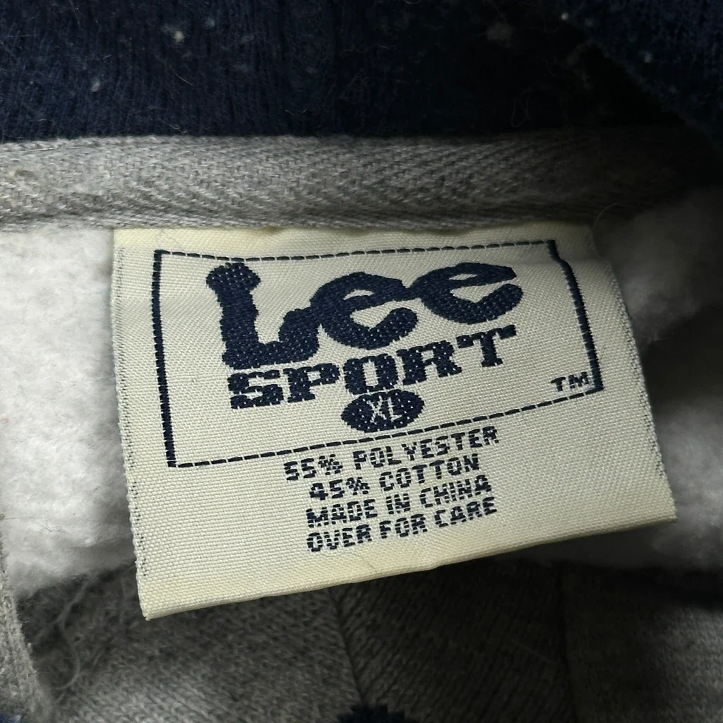 Uconn Huskies Lee Sport College Hoodie - XL Grey Polyester Blend - Image 3