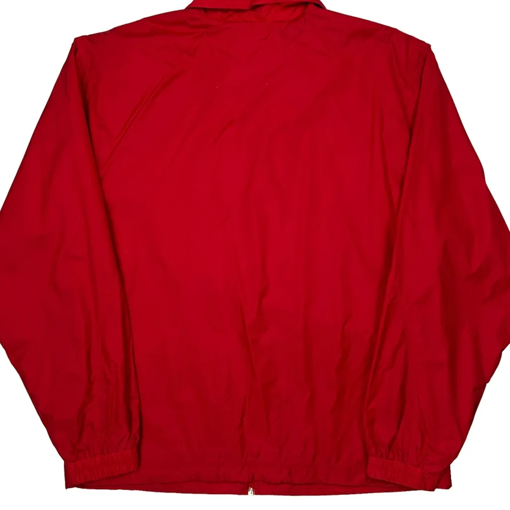 Uh Adidas Track Jacket - Large Red Polyester - Image 6