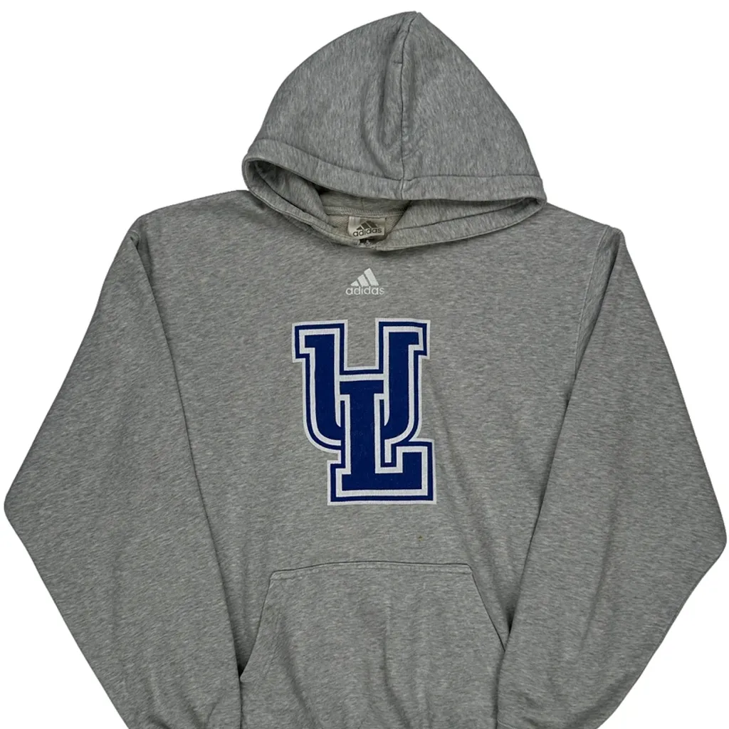 Ul University Adidas College Hoodie - Small Grey Cotton - Image 5