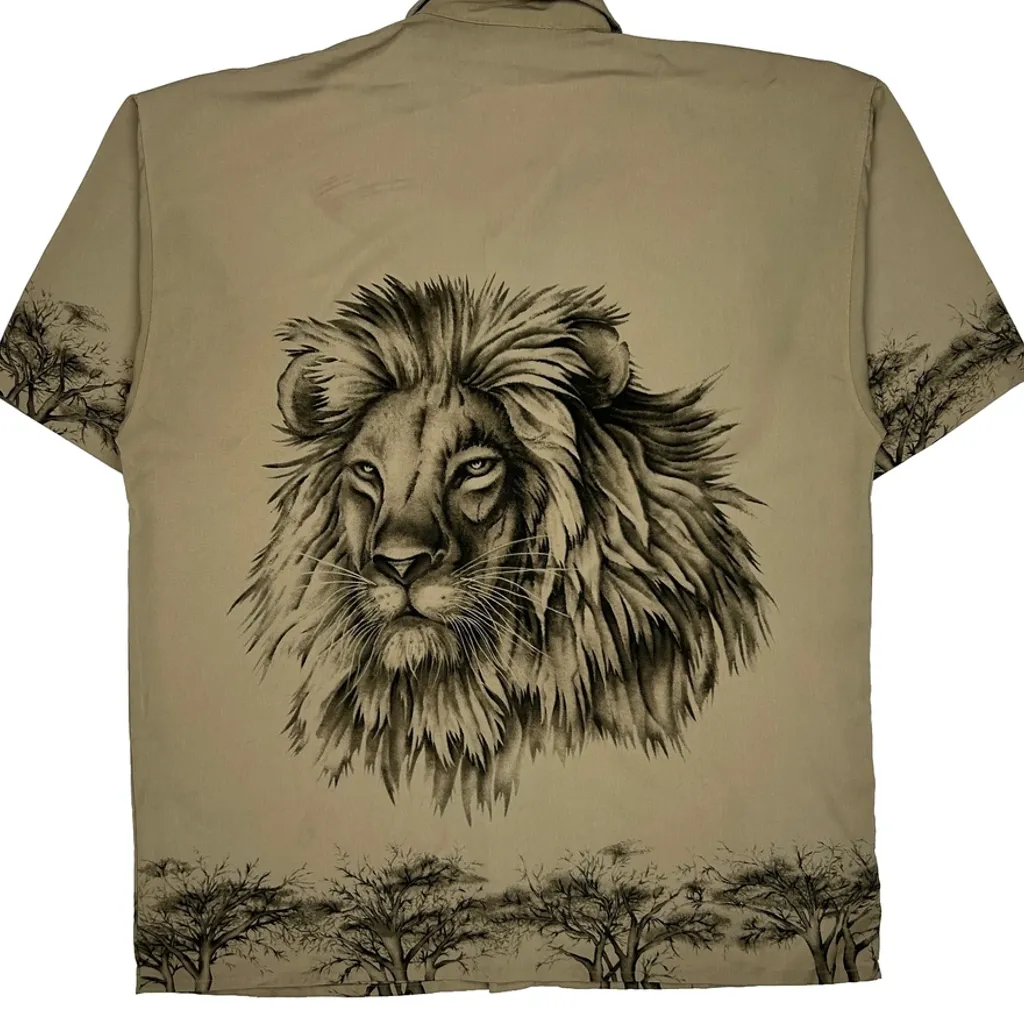 Ultimate Sport Short Sleeve Shirt - Large Beige Polyester - Image 7