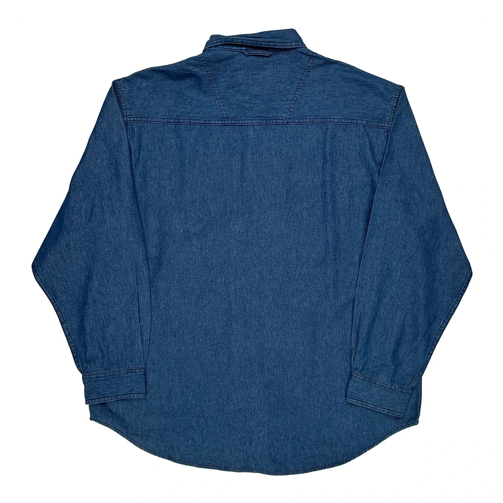 Ultra Club Denim Shirt - Large Blue Cotton - Image 2