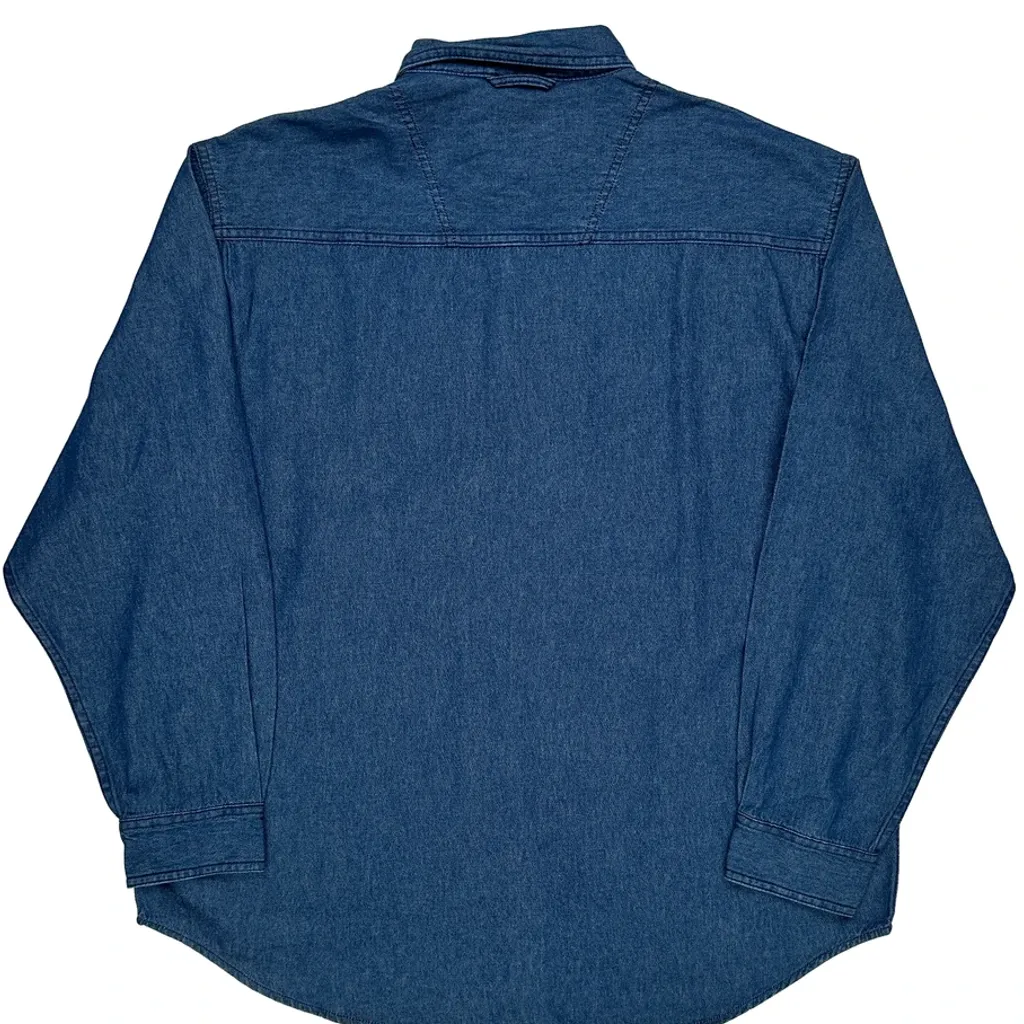 Ultra Club Denim Shirt - Large Blue Cotton - Image 6