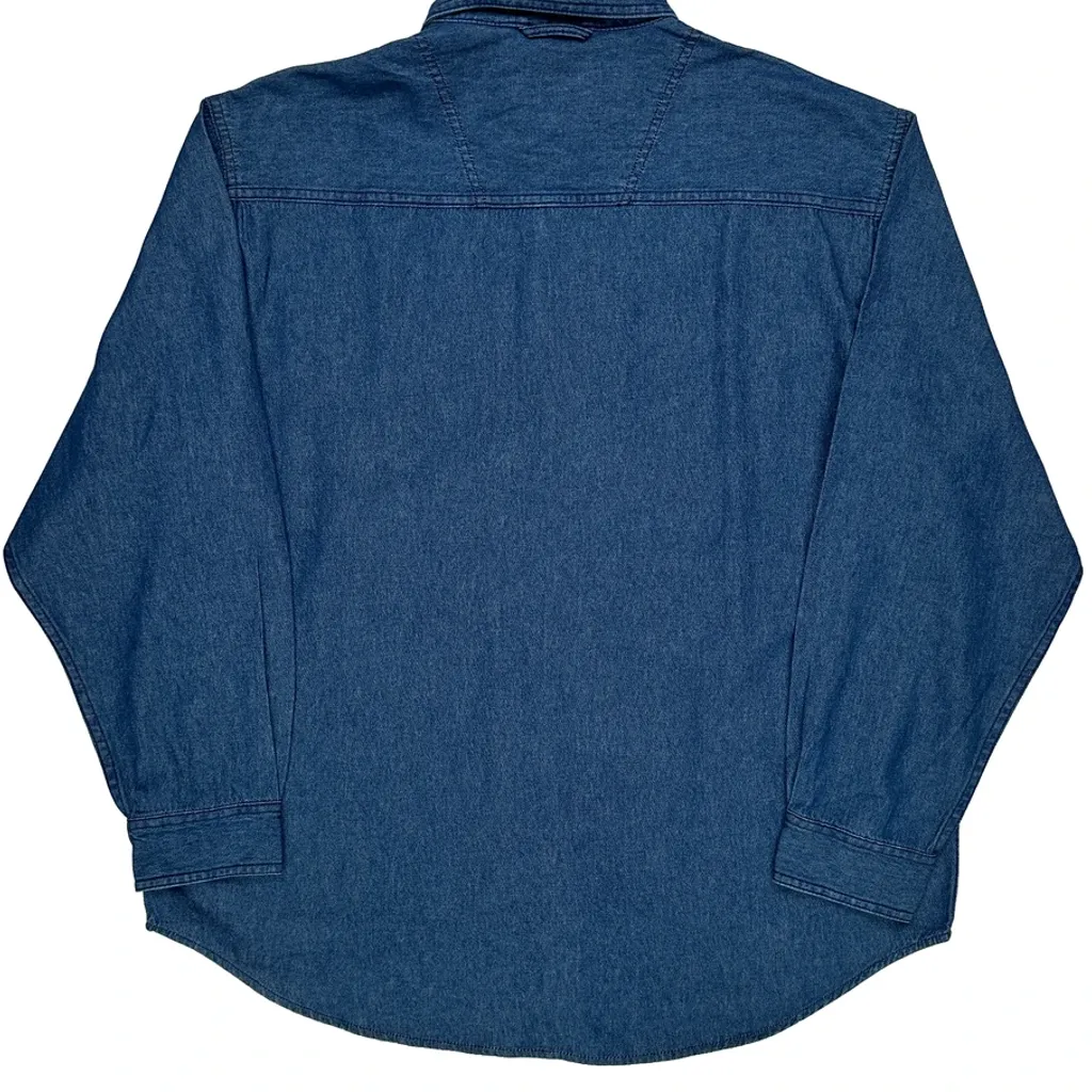 Ultra Club Denim Shirt - Large Blue Cotton - Image 7