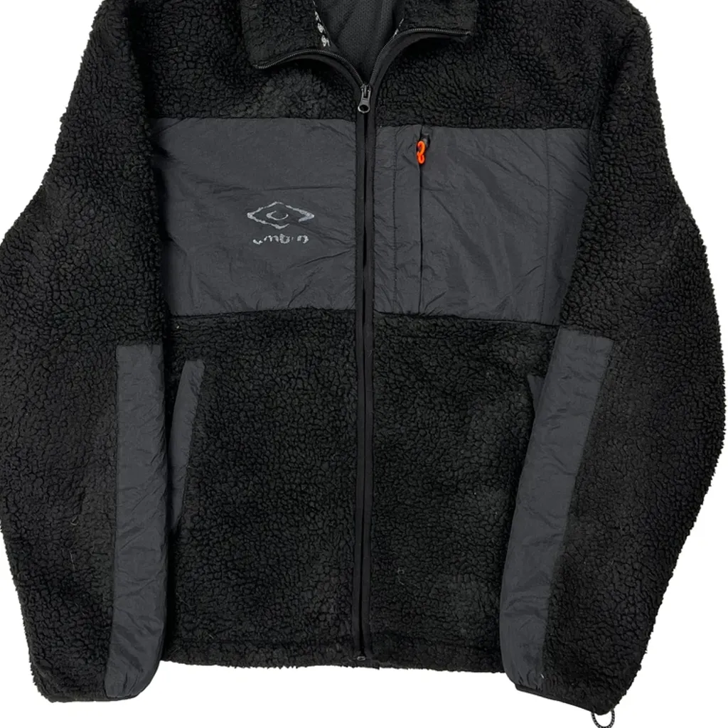 Umbro Fleece Jacket - Large Black Polyester - Image 5