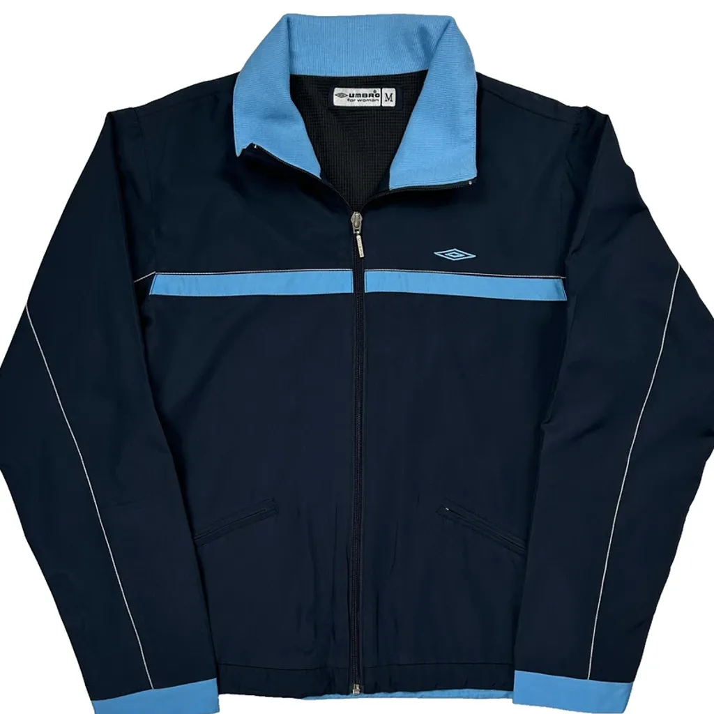 Umbro Track Jacket - Medium Blue Polyester - Image 5