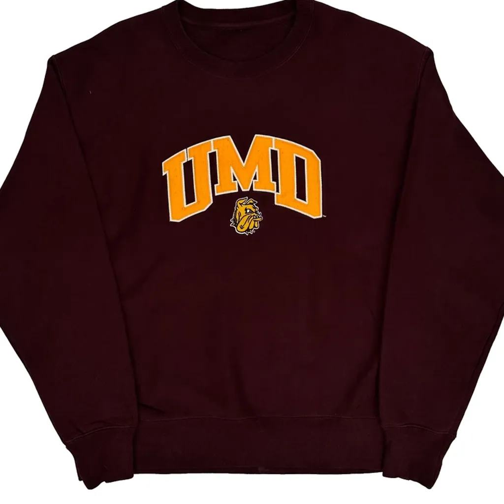 Umd Champion College Sweatshirt - XL Burgundy Cotton Blend - Image 4