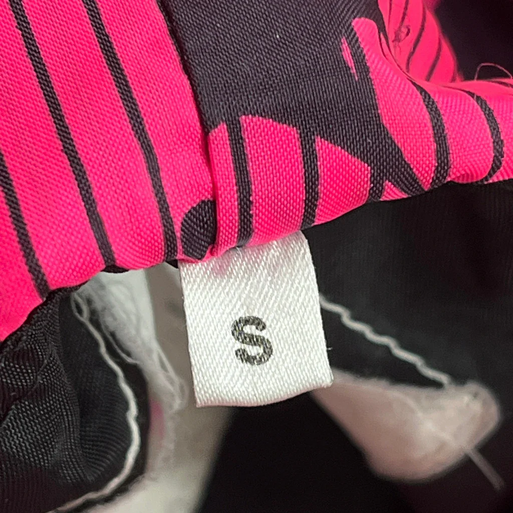 Unbranded Striped Anorak - Small Pink Polyester - Image 3