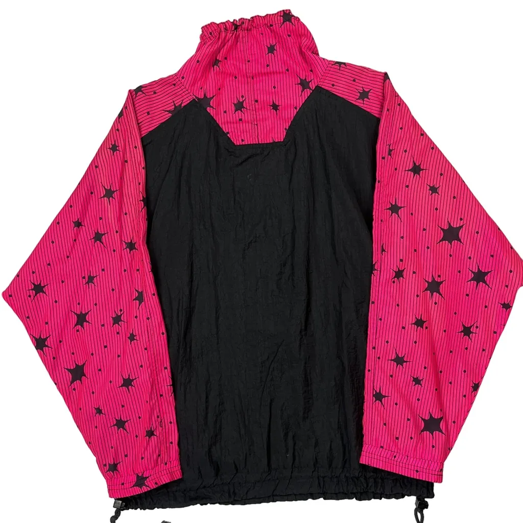 Unbranded Striped Anorak - Small Pink Polyester - Image 7