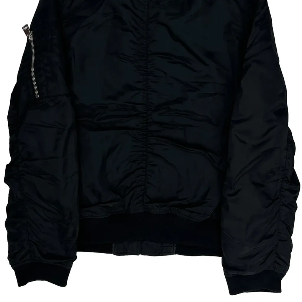 Unbranded Ma1 Bomber Jacket - Large Black Polyester - Image 6