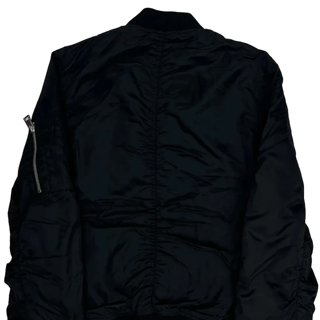Unbranded Ma1 Bomber Jacket - Large Black Polyester - Image 7