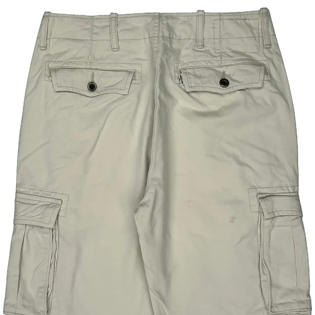 Unbranded Cargo Shorts - 30W 11L Beige Cotton - Image 6