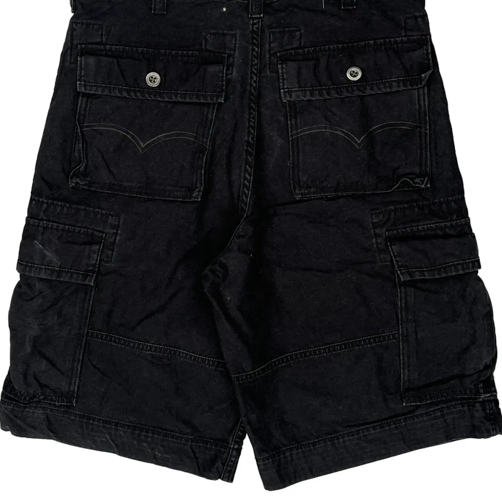 Unbranded Cargo Shorts - 32W 11L Black Cotton - Image 6