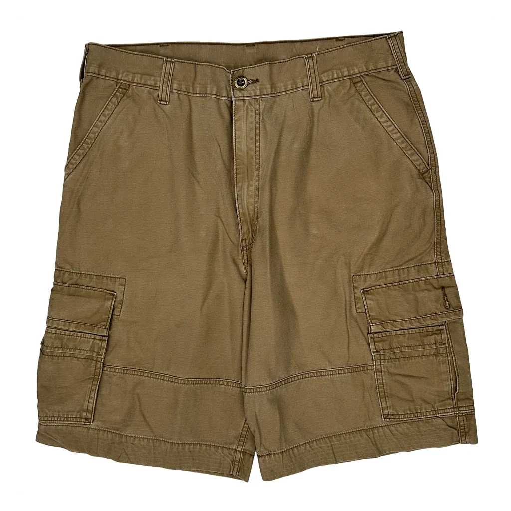 Unbranded Cargo Shorts - 38W 11L Brown Cotton - Image 2