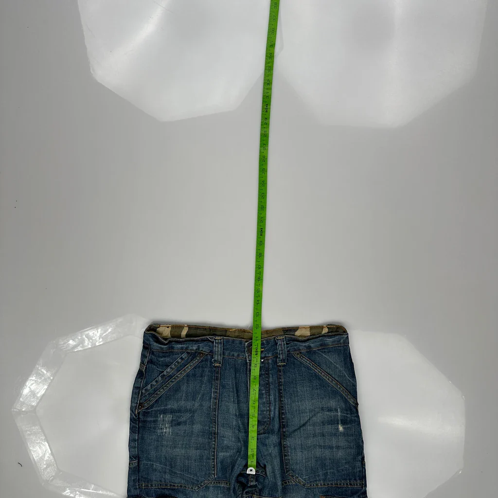 Unbranded Cargo Trousers - 34W 31L Blue Denim - Image 4