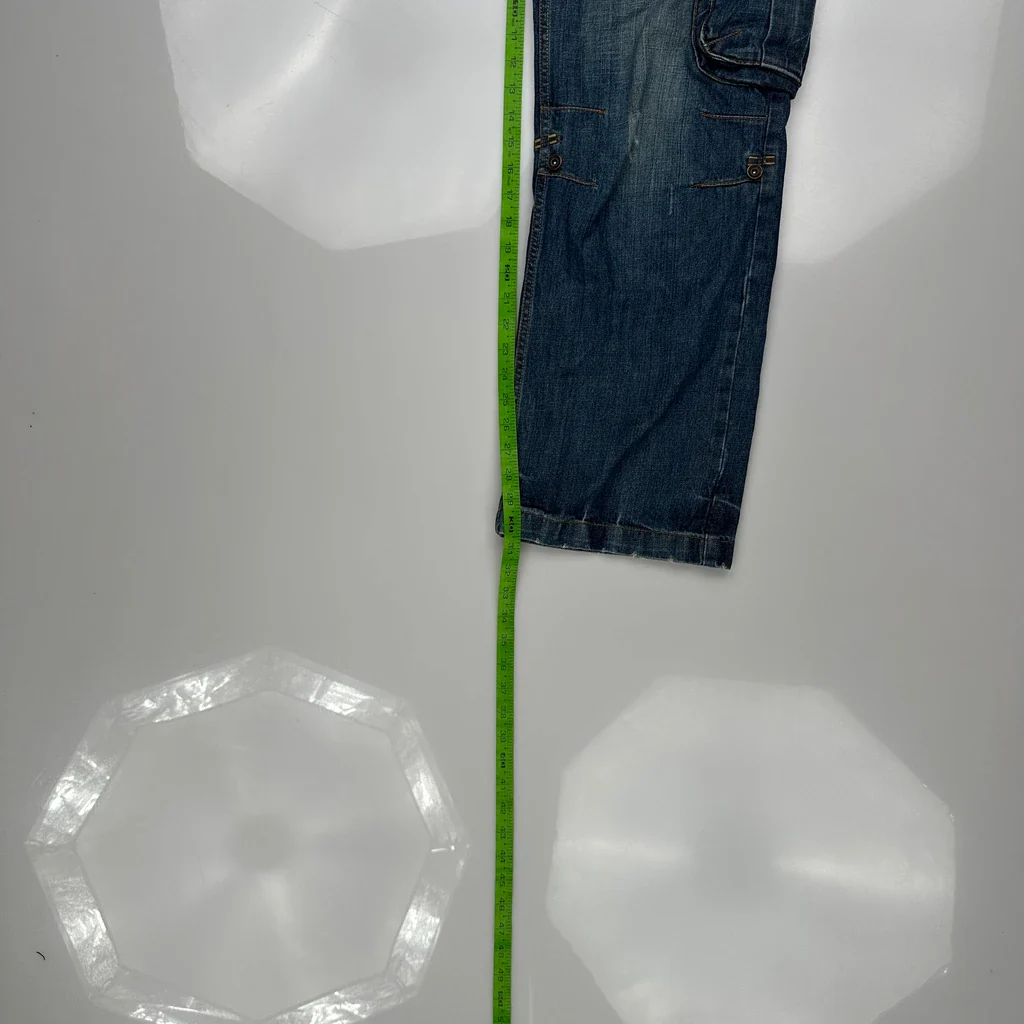Unbranded Cargo Trousers - 34W 31L Blue Denim - Image 5