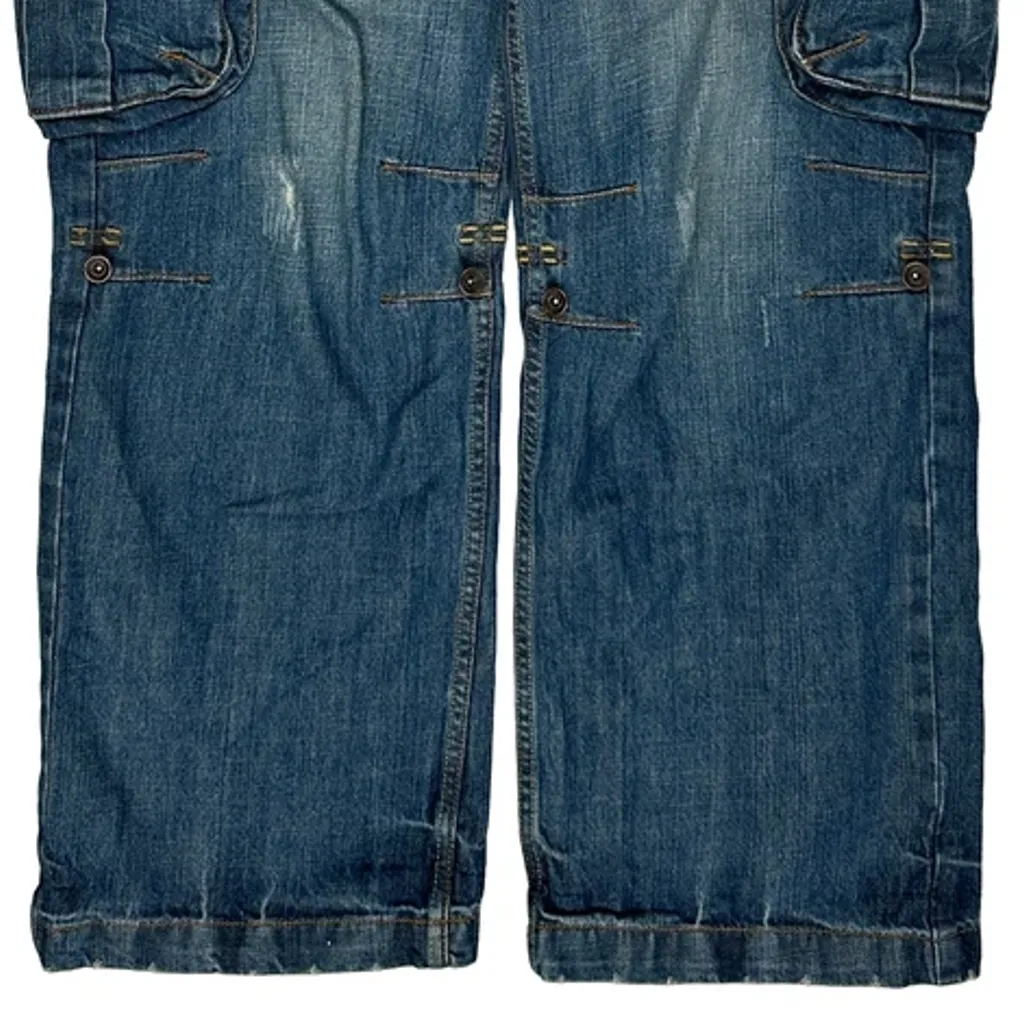 Unbranded Cargo Trousers - 34W 31L Blue Denim - Image 9
