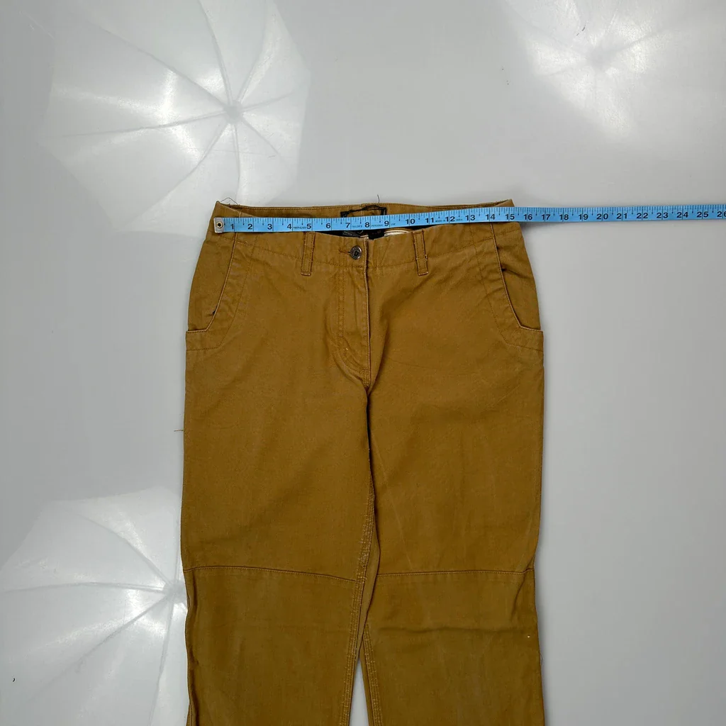 Unbranded Double Knee Cargo Trousers - 30W 33L Brown Cotton - Image 3
