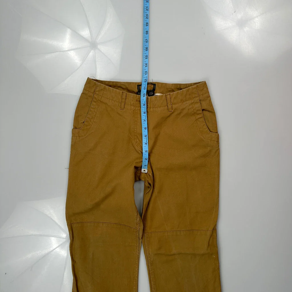 Unbranded Double Knee Cargo Trousers - 30W 33L Brown Cotton - Image 4