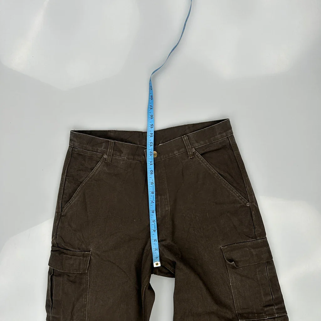 Unbranded Cargo Trousers - 34W 30L Brown Cotton - Image 4