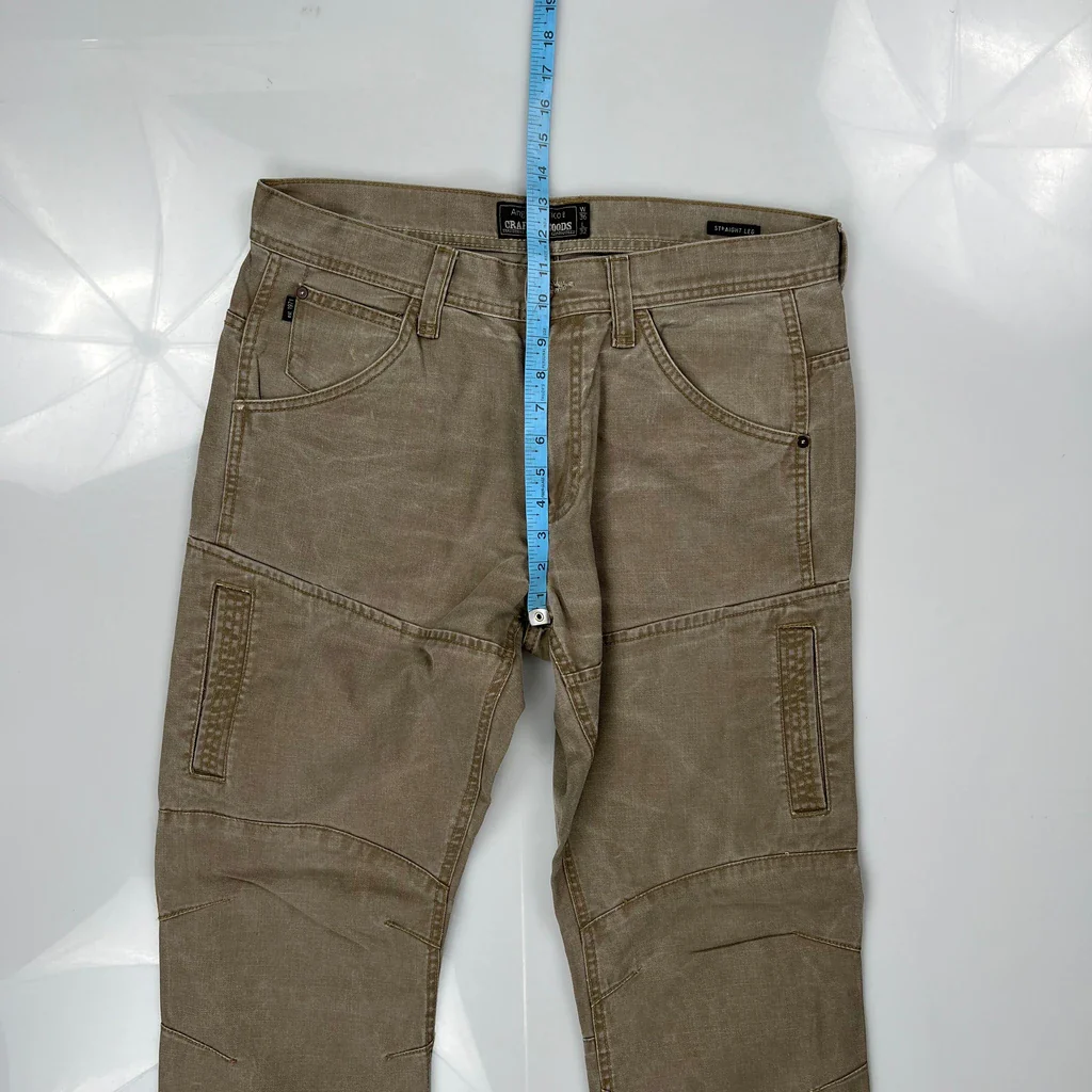 Unbranded Cargo Trousers - 36W 32L Khaki Cotton - Image 4