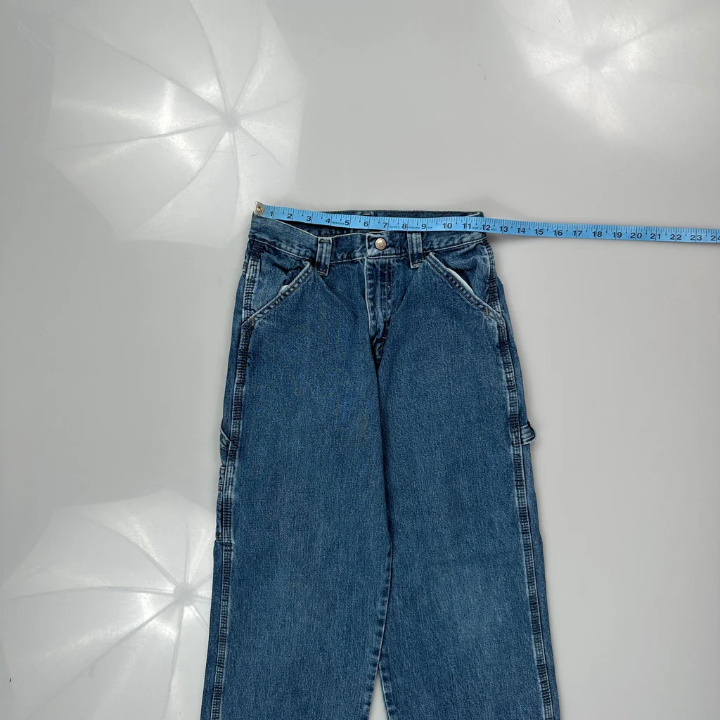 Unbranded Carpenter Jeans - 24W 26L Blue Cotton - Image 3