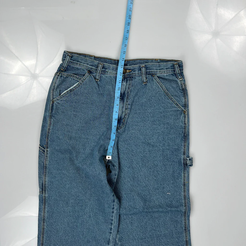 Unbranded Carpenter Jeans - 32W 30L Blue Cotton - Image 4