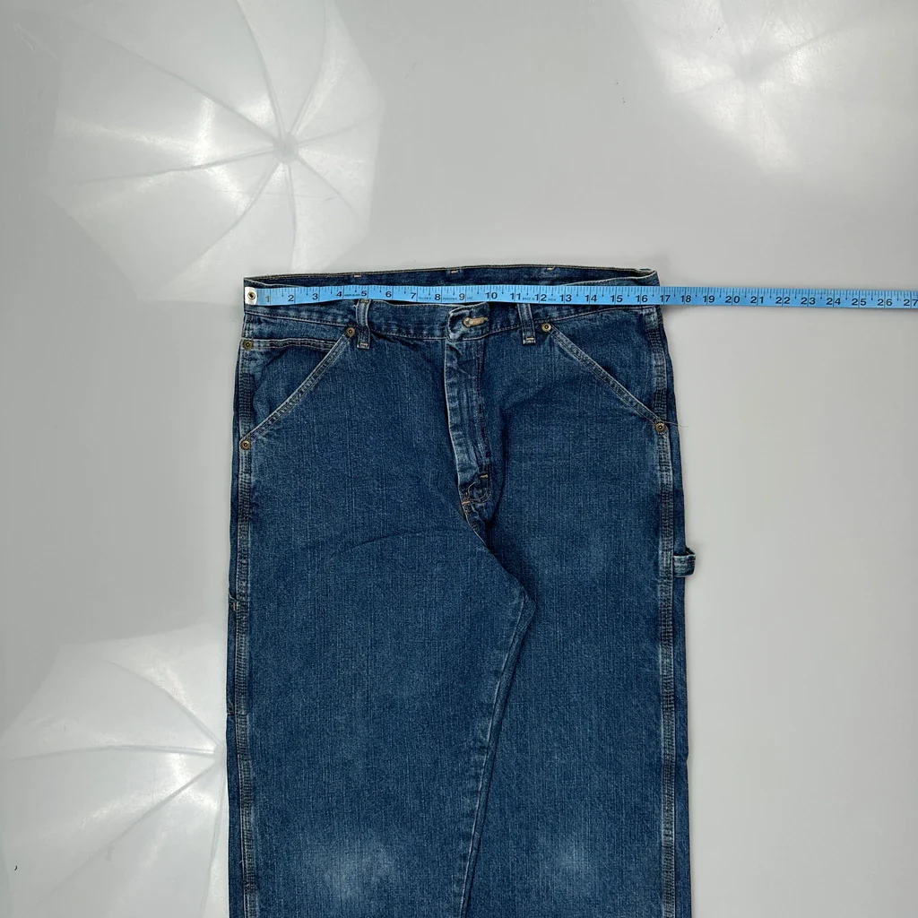 Unbranded Carpenter Jeans - 33W 30L Blue Cotton - Image 3