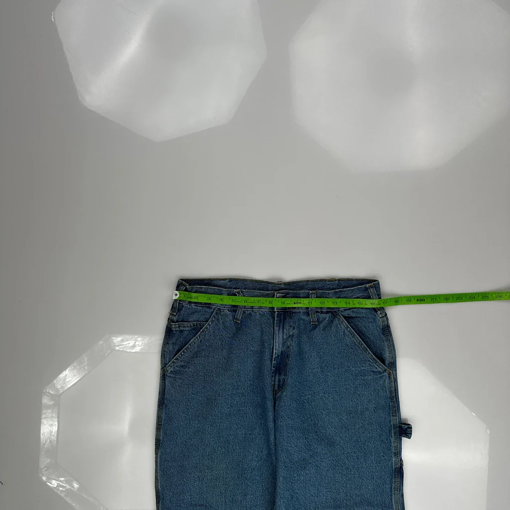 Unbranded Carpenter Jeans - 33W 26L Blue Cotton - Image 3