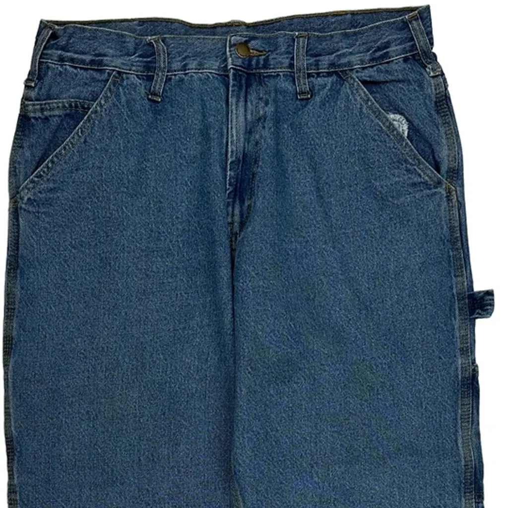 Unbranded Carpenter Jeans - 33W 26L Blue Cotton - Image 9