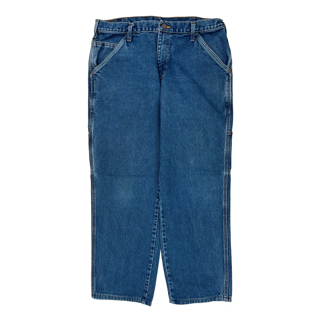 Unbranded Carpenter Jeans - 34W 30L Blue Cotton - Image 2