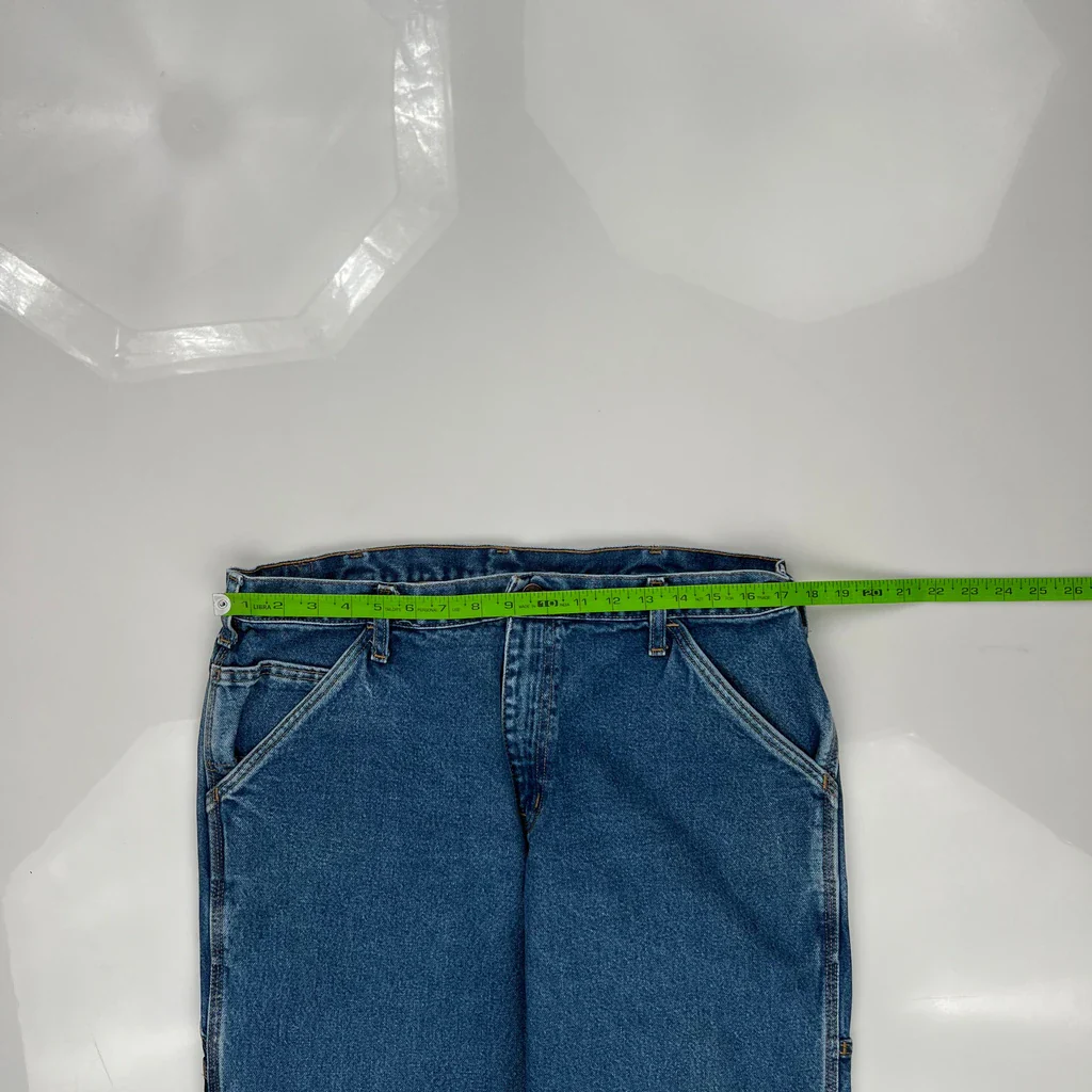 Unbranded Carpenter Jeans - 34W 30L Blue Cotton - Image 3