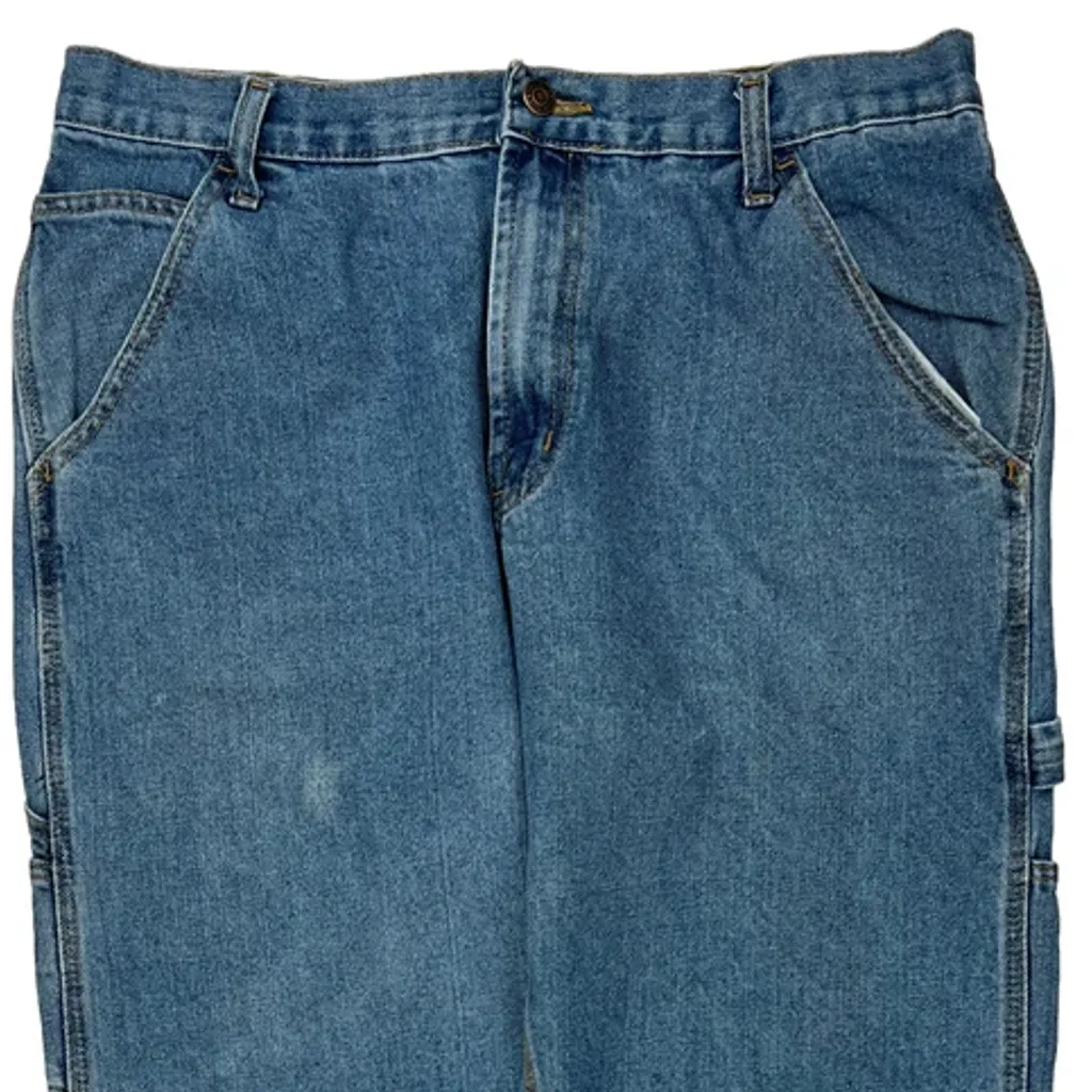 Unbranded Carpenter Jeans - 34W 30L Blue Cotton Blend - Image 10