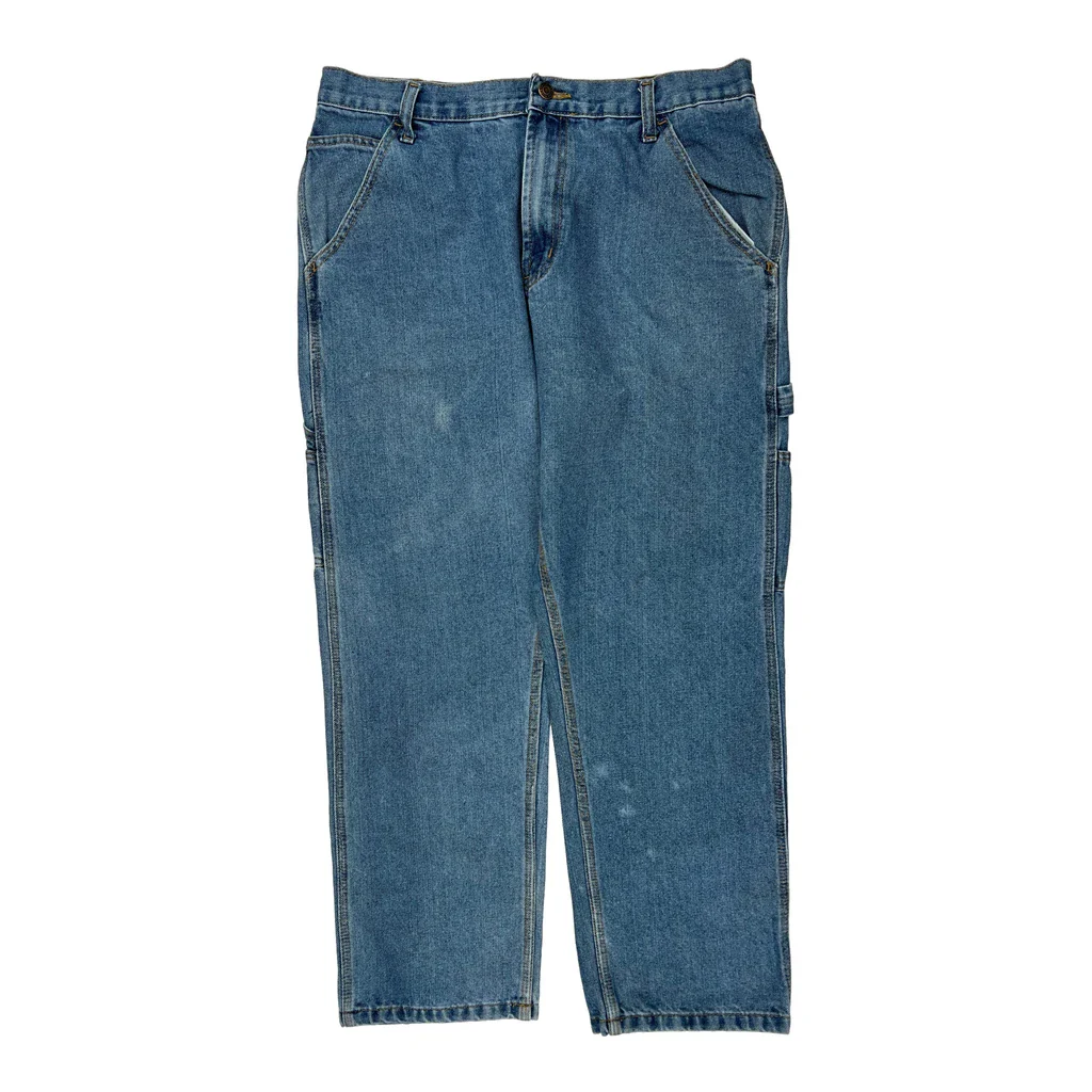 Unbranded Carpenter Jeans - 34W 30L Blue Cotton Blend - Image 2