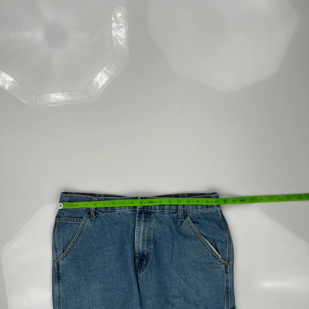 Unbranded Carpenter Jeans - 34W 30L Blue Cotton Blend - Image 3