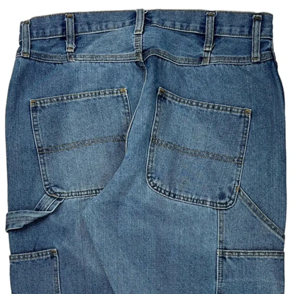 Unbranded Carpenter Jeans - 34W 30L Blue Cotton Blend - Image 7