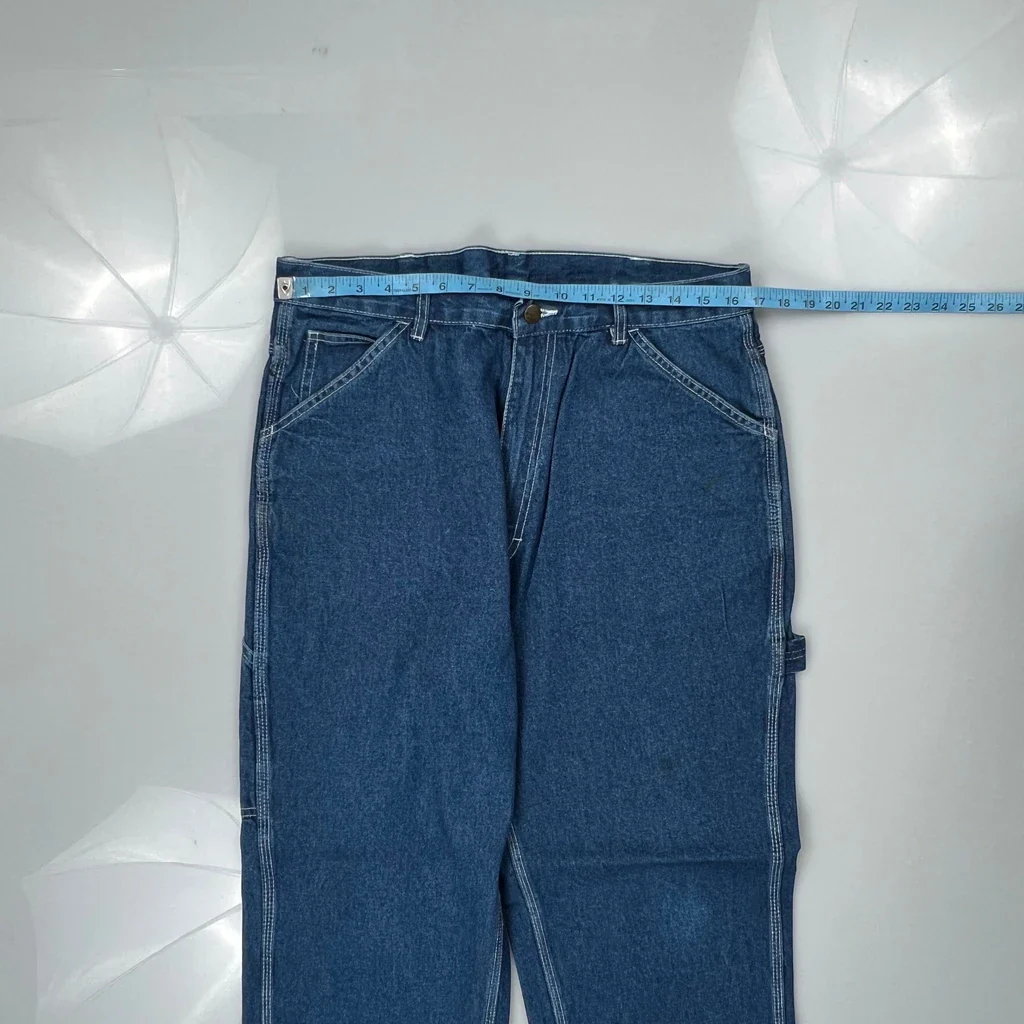 Unbranded Carpenter Jeans - 38W 32L Blue Cotton - Image 3