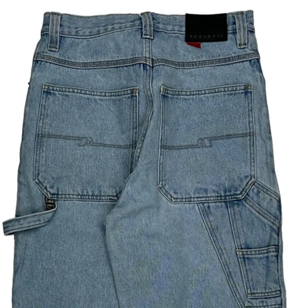 Unbranded Carpenter Jeans - 28W 32L Light Wash Cotton - Image 7