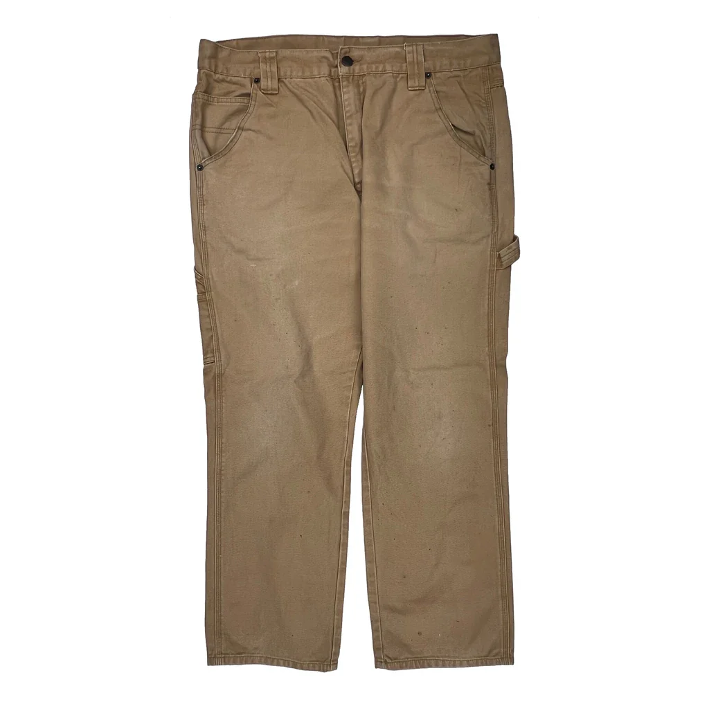 Unbranded Carpenter Pants - 36W 29L Beige Cotton - Image 2