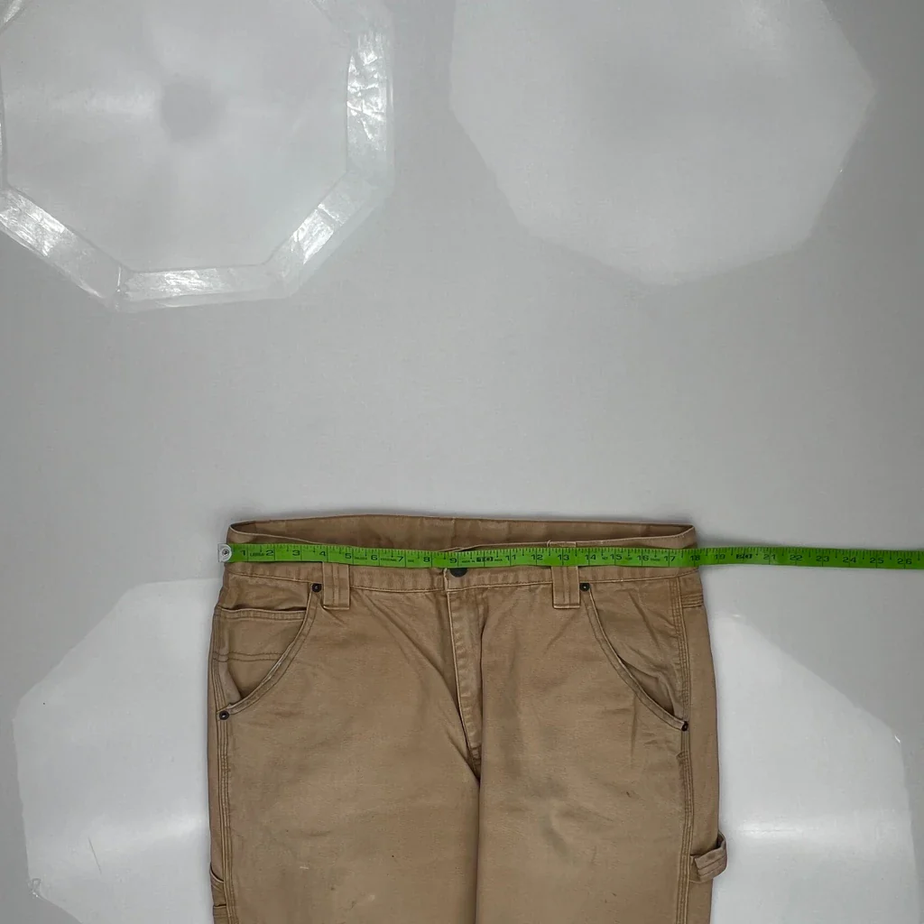 Unbranded Carpenter Pants - 36W 29L Beige Cotton - Image 3