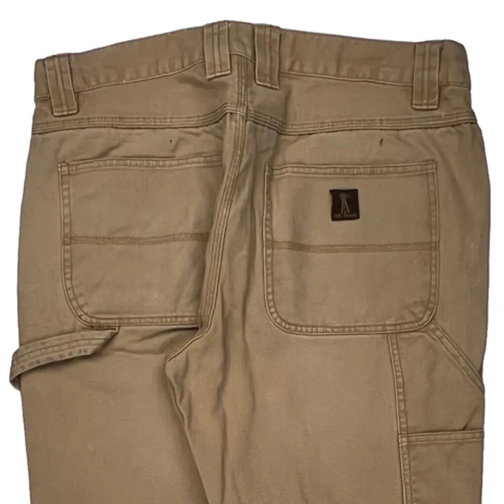 Unbranded Carpenter Pants - 36W 29L Beige Cotton - Image 8