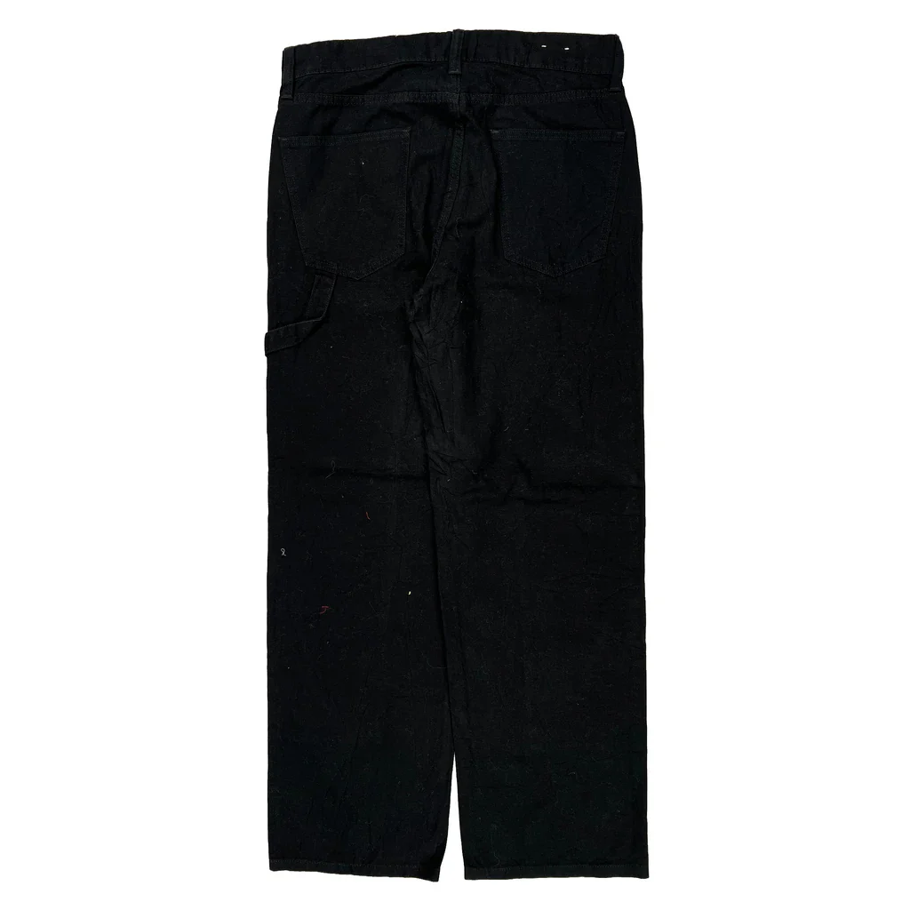 Unbranded Carpenter Pants - 33W 32L Black Cotton