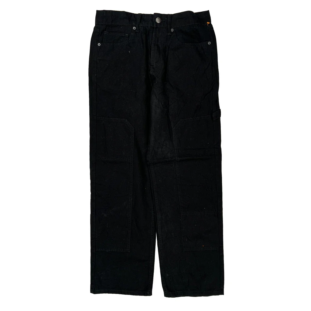 Unbranded Carpenter Pants - 33W 32L Black Cotton - Image 2