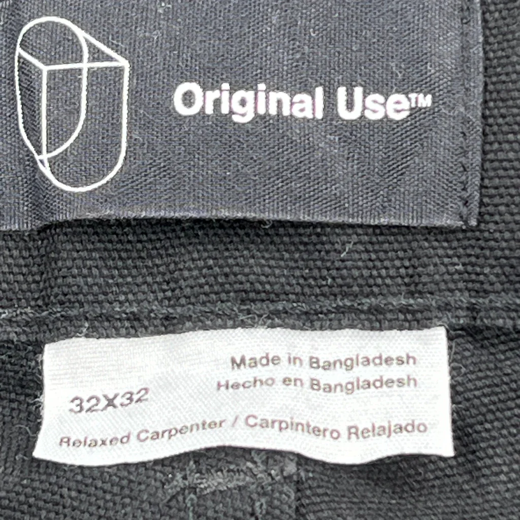 Unbranded Carpenter Pants - 33W 32L Black Cotton - Image 6
