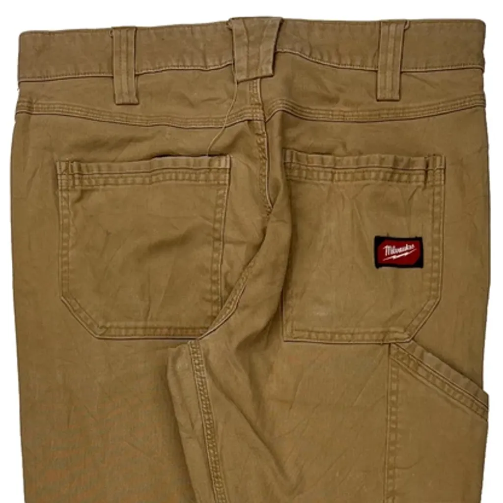 Unbranded Carpenter Pants - 33W 32L Brown Cotton - Image 7