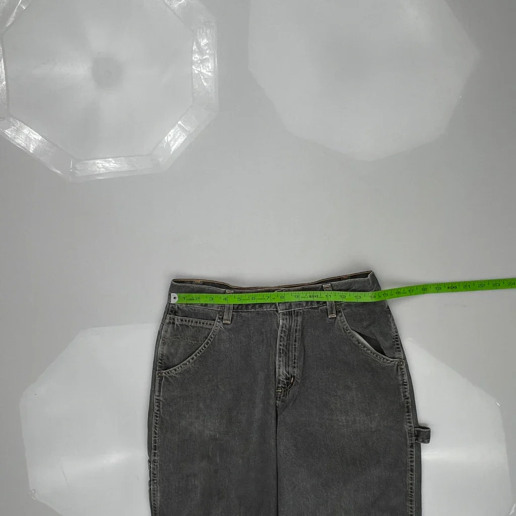 Unbranded Carpenter Pants - 29W 31L Gray Cotton - Image 3