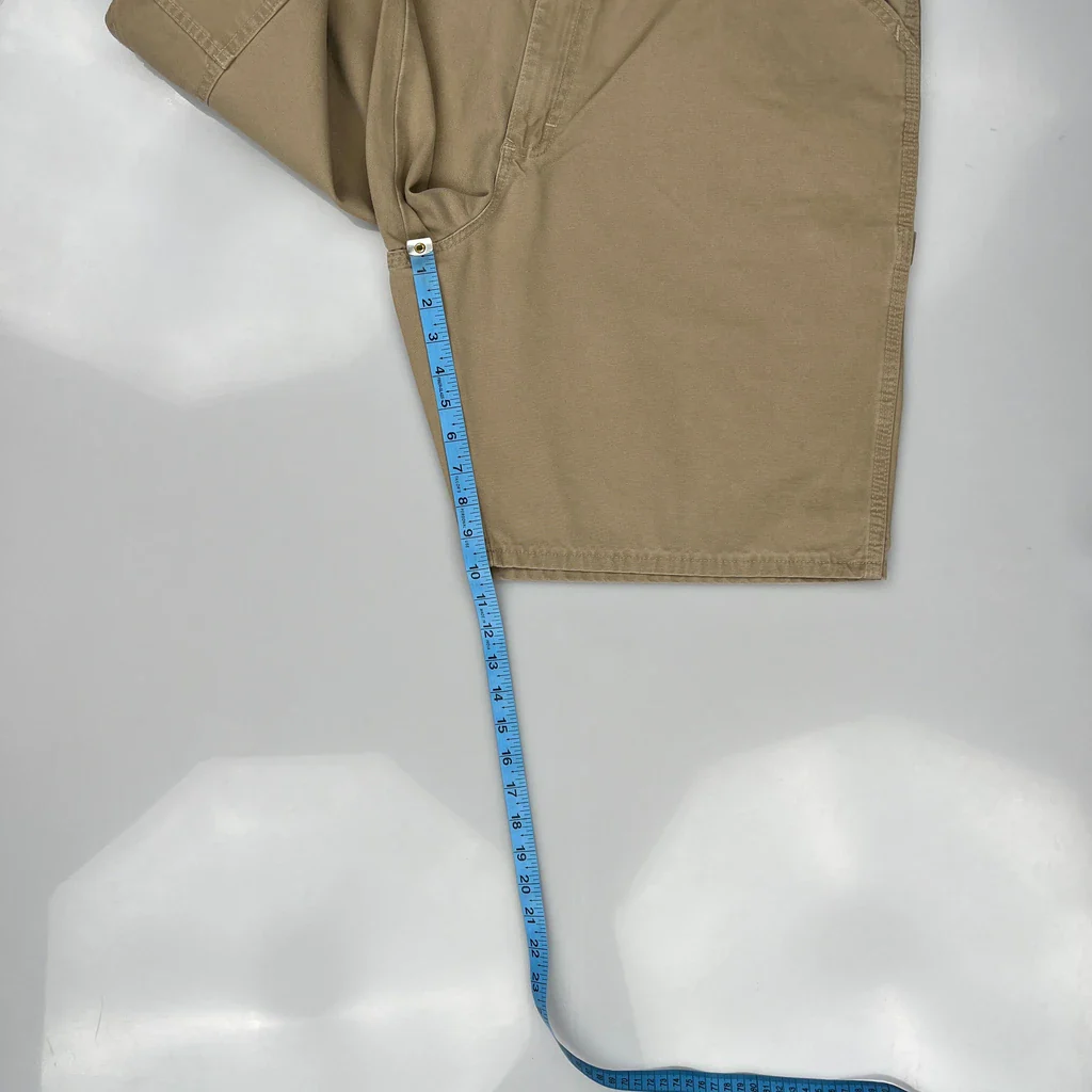 Unbranded Carpenter Shorts - 38W 10L Beige Cotton - Image 5