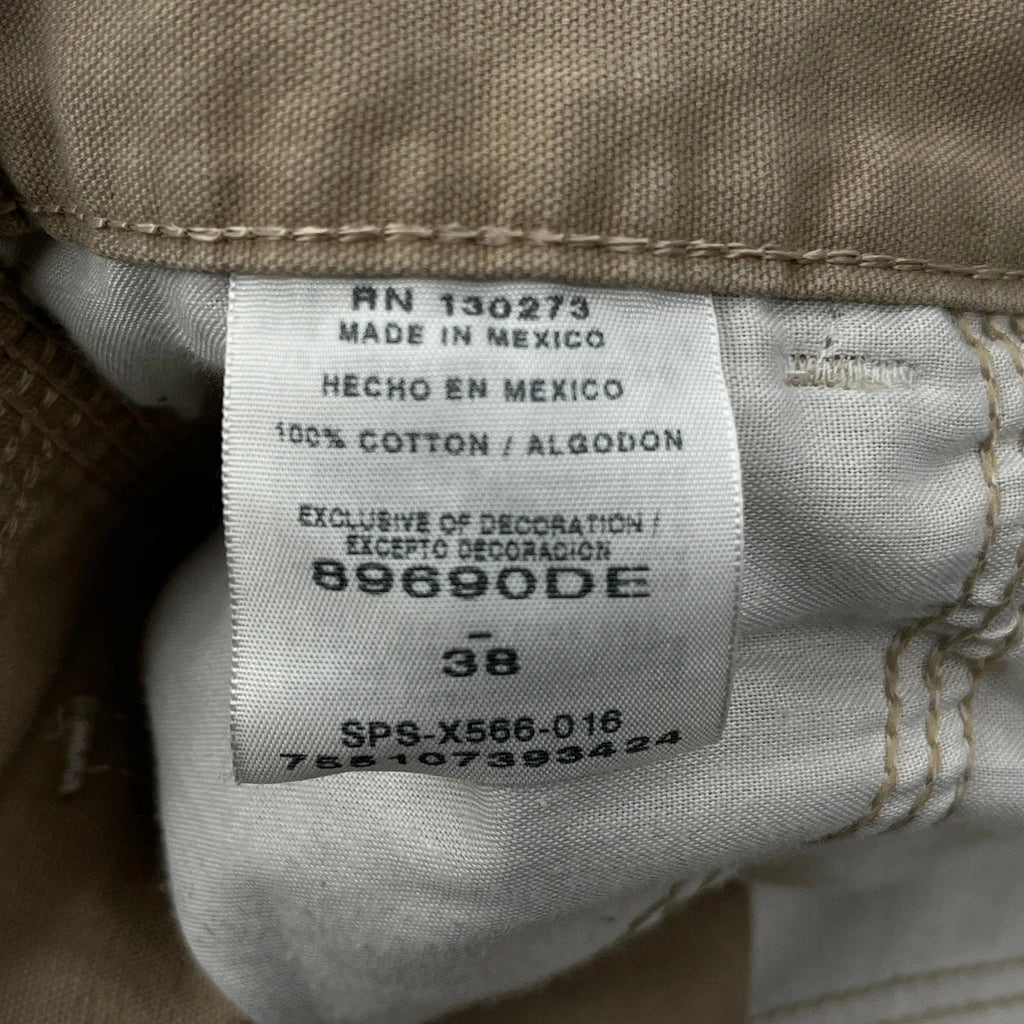 Unbranded Carpenter Shorts - 38W 10L Beige Cotton - Image 6