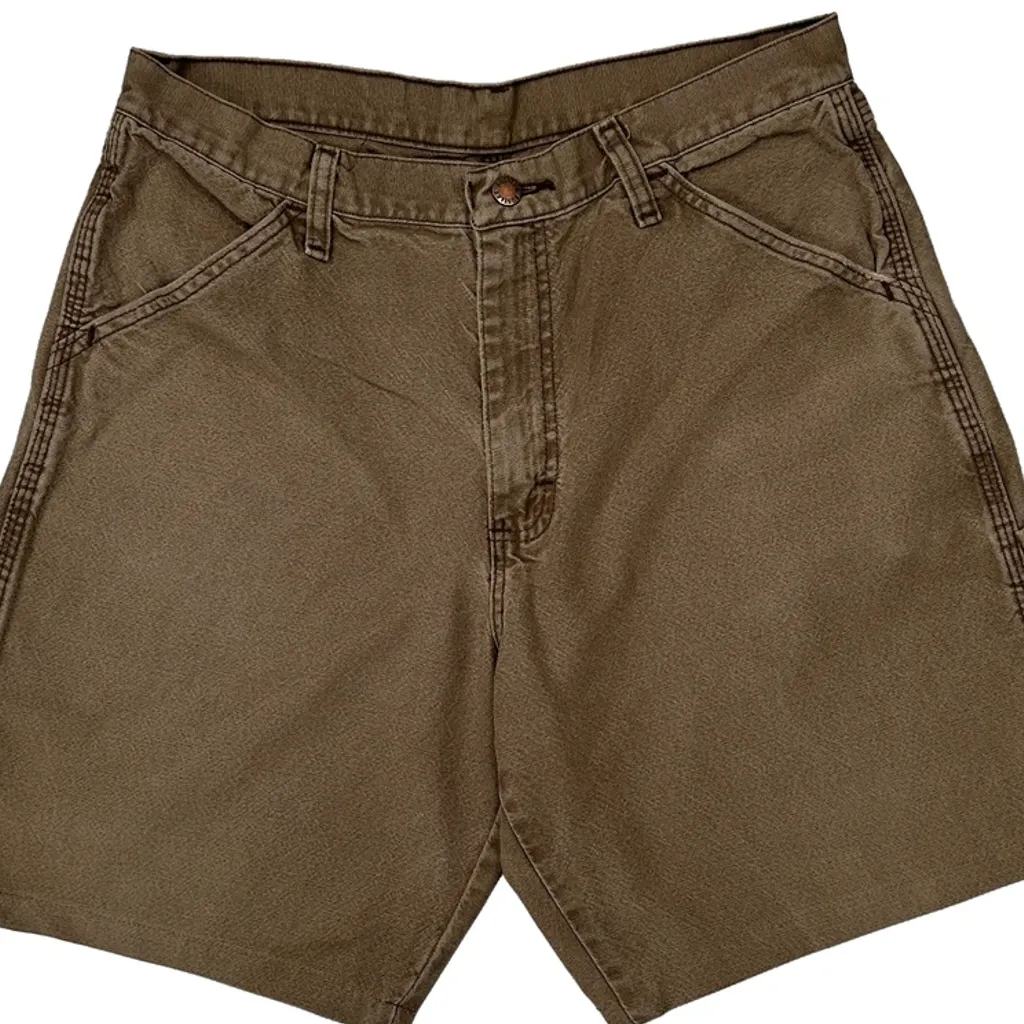 Unbranded Carpenter Shorts - 30W 9L Brown Cotton - Image 10