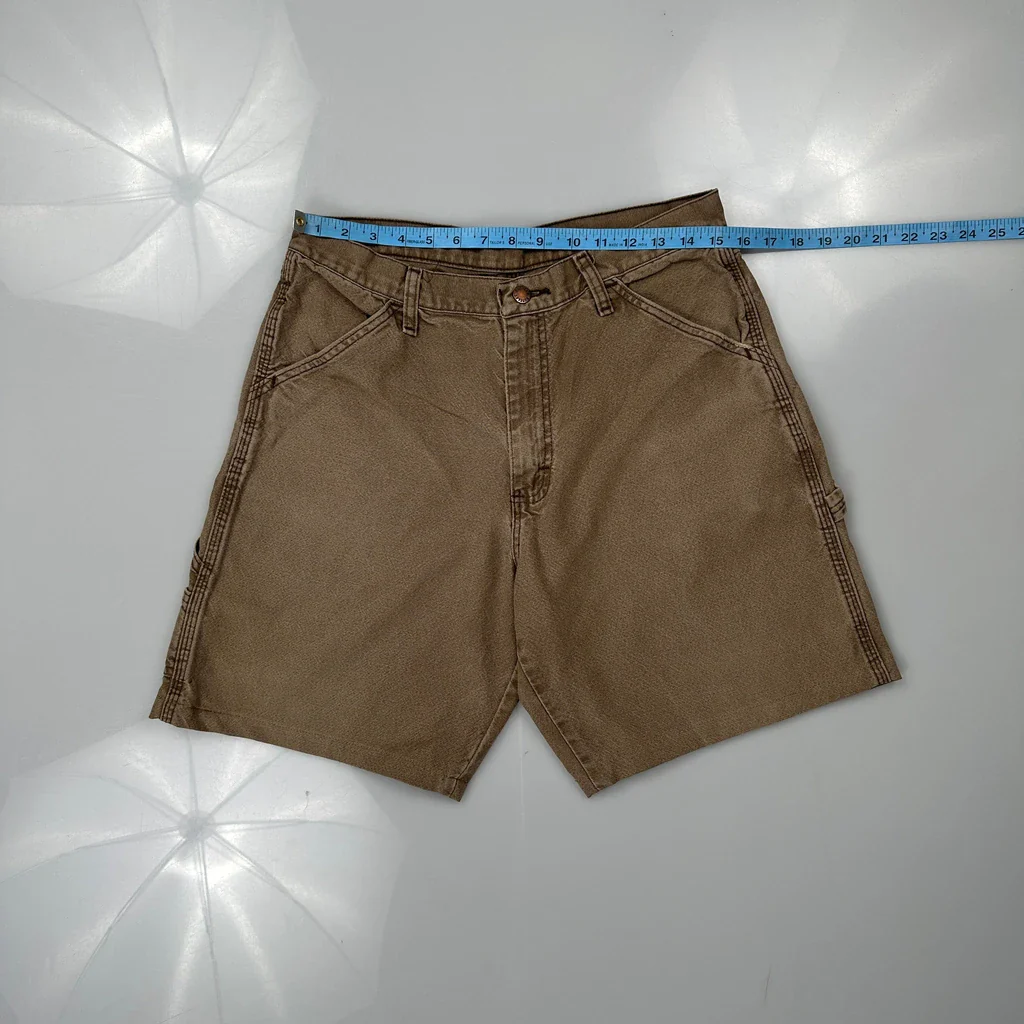 Unbranded Carpenter Shorts - 30W 9L Brown Cotton - Image 3